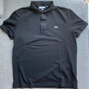 Lacoste Black Men’s Slim Fit L Golf Shirt